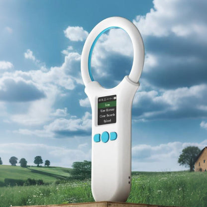 Pet Chip Reader 134.2KHz/125KHz Dog & Animal ID Tag Scanner White