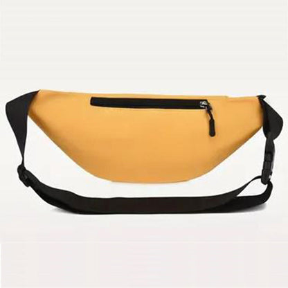 Unisex Waist Fanny Pack Multi-Pockets Running Bum Bag Yellow