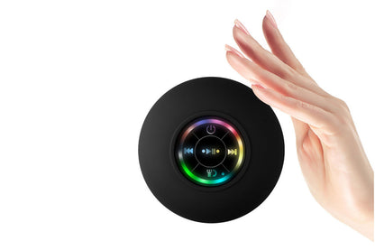 Bluetooth Shower Speaker with Suction Cup - Black