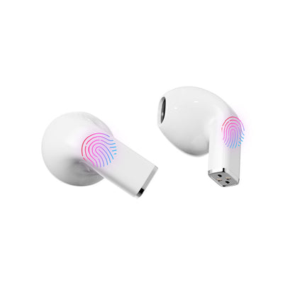 Wireless Bluetooth Earphones with Heart-Shaped Case White