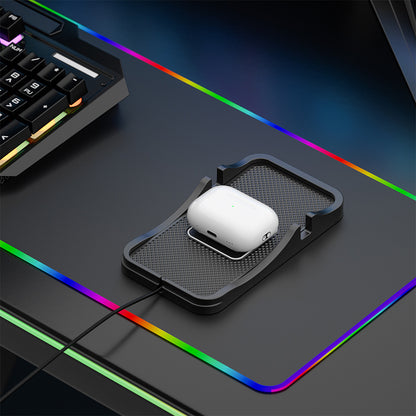 2 in 1 15W Wireless Auto Charging Pad and Non Slip Phone Holder