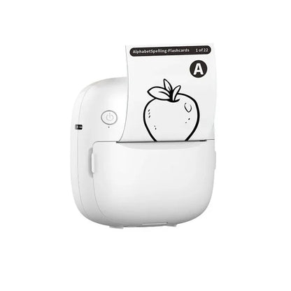 Mini Pocket Printer with RGB Light Thermal Printer with 10 Rolls of Paper