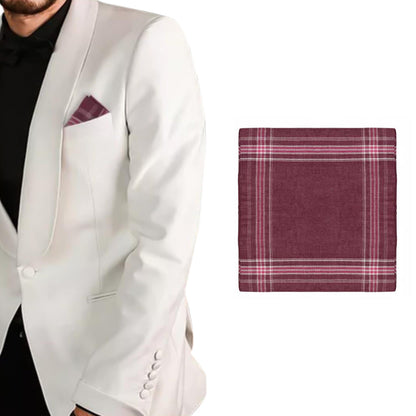 12Pcs Classic Hankies for Men Polyester Square Hanky Mens Pocket Square Handkerchiefs