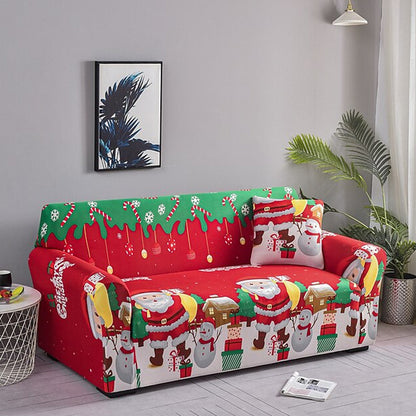 Christmas Stretch Sofa Cover Lounge Slipcover Protector Couch Cover Style 3