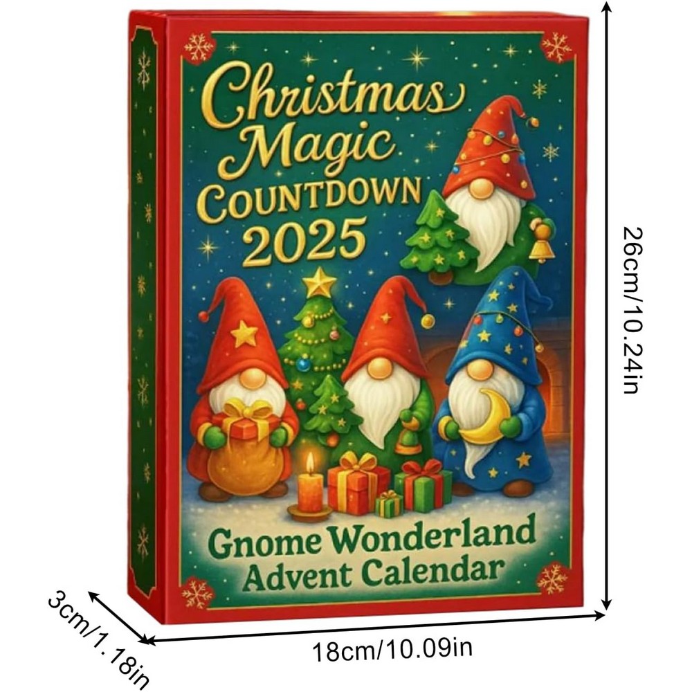 Dwarf Christmas Advent Calendar with 24 Daily Surprises Countdown Calendar