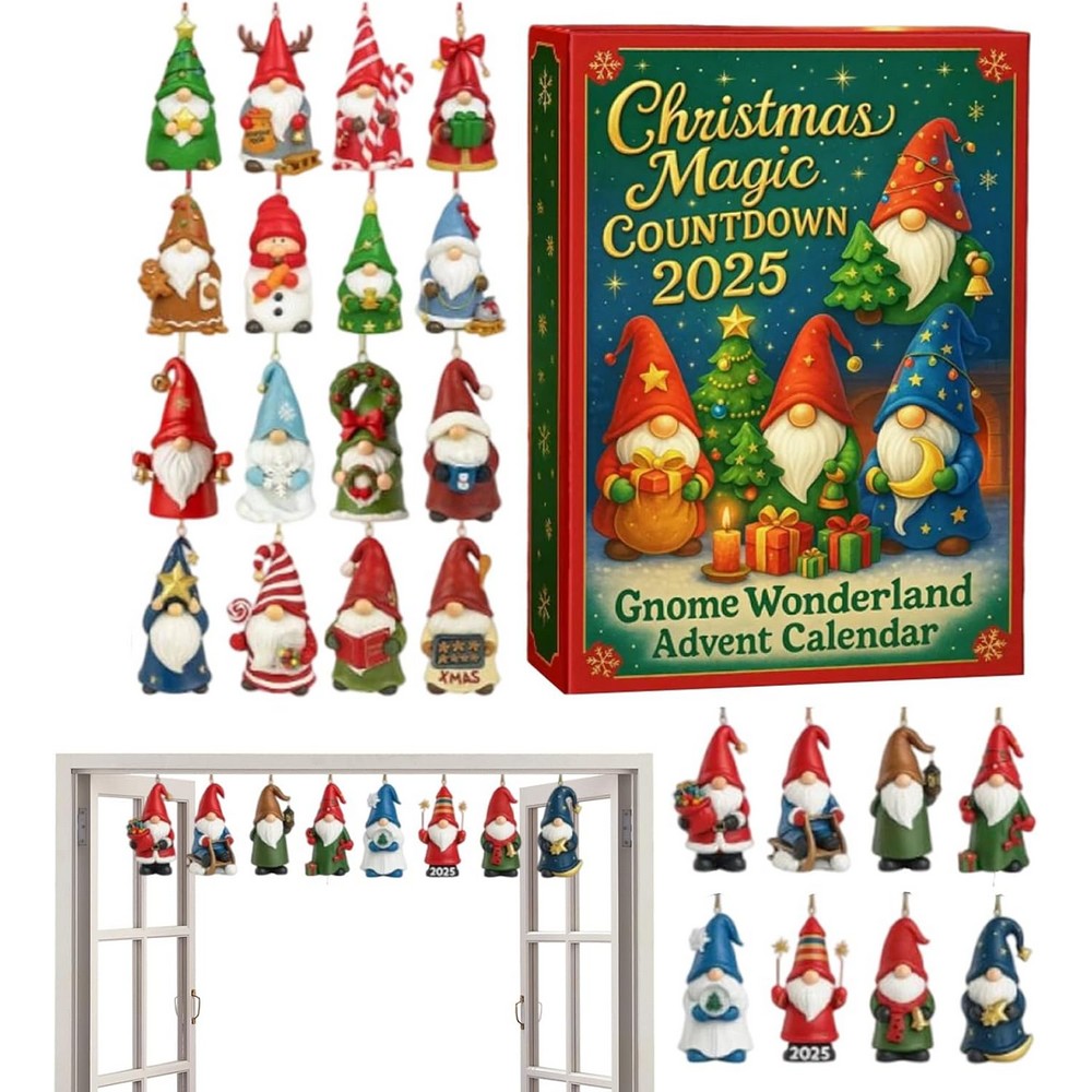 Dwarf Christmas Advent Calendar with 24 Daily Surprises Countdown Calendar