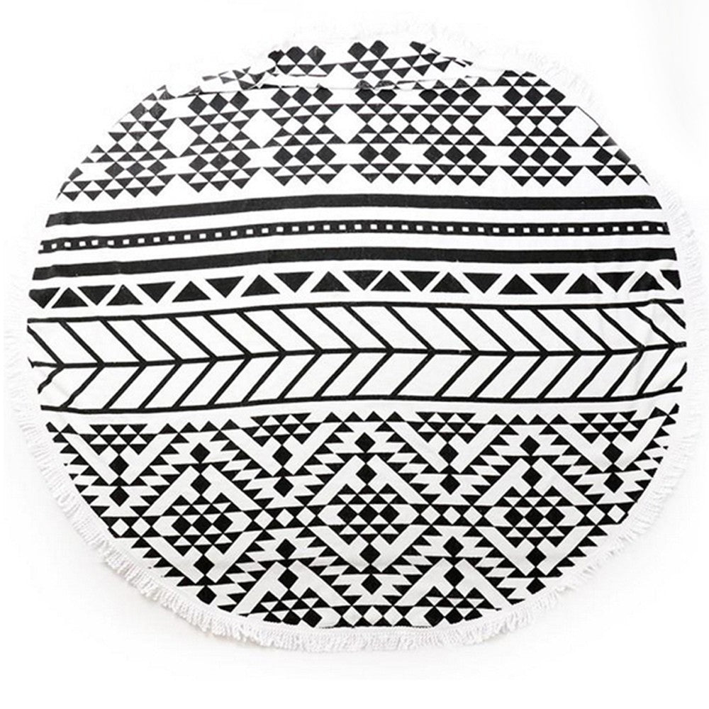 Microfibre Round Beach Towel Style 3
