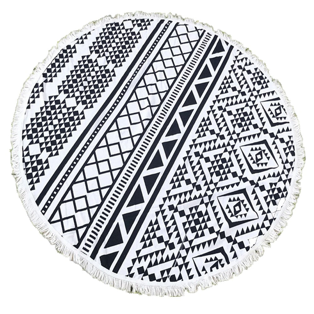 Microfibre Round Beach Towel Style 3