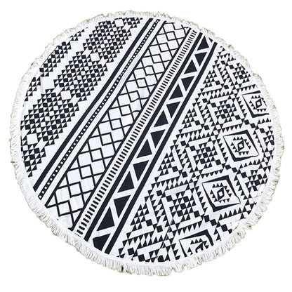 Microfibre Round Beach Towel Style 3