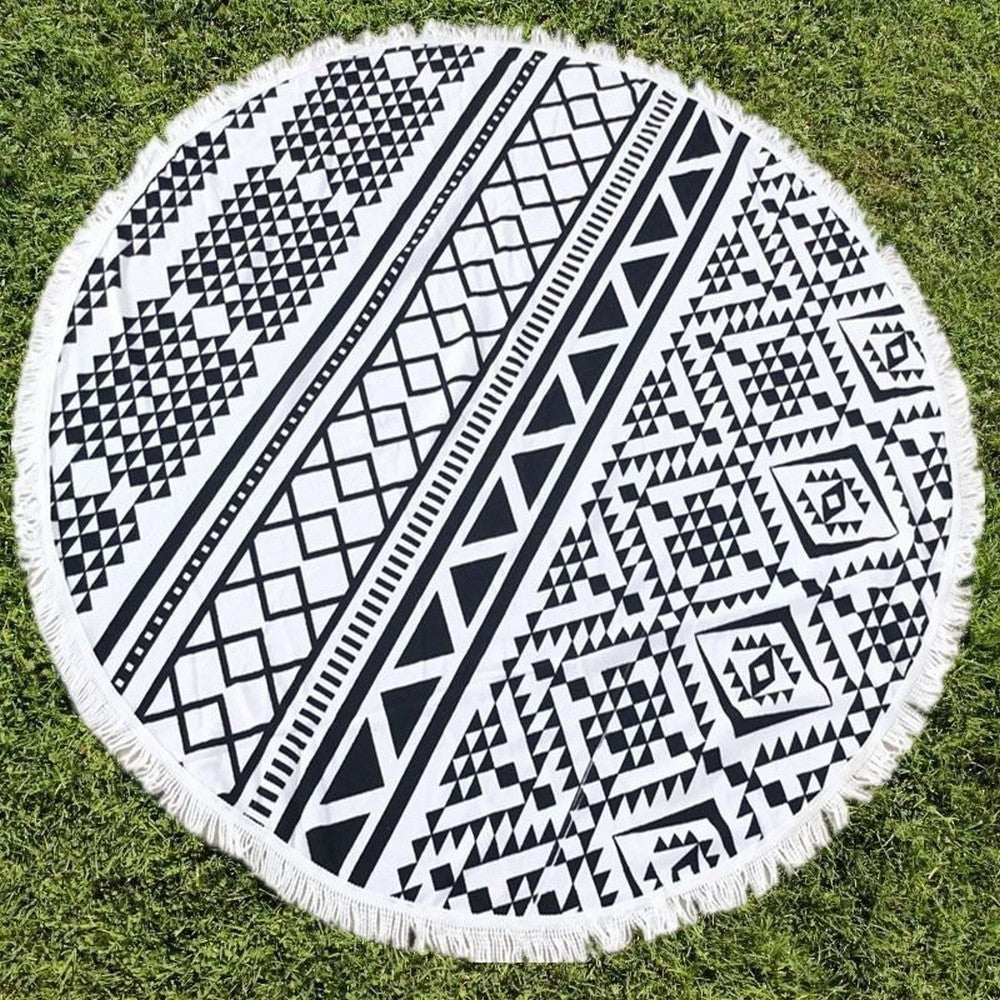 Microfibre Round Beach Towel Style 3