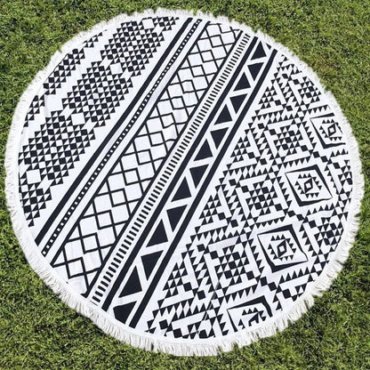 Microfibre Round Beach Towel Style 3