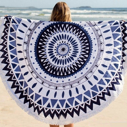 Microfibre Round Beach Towel Style 2