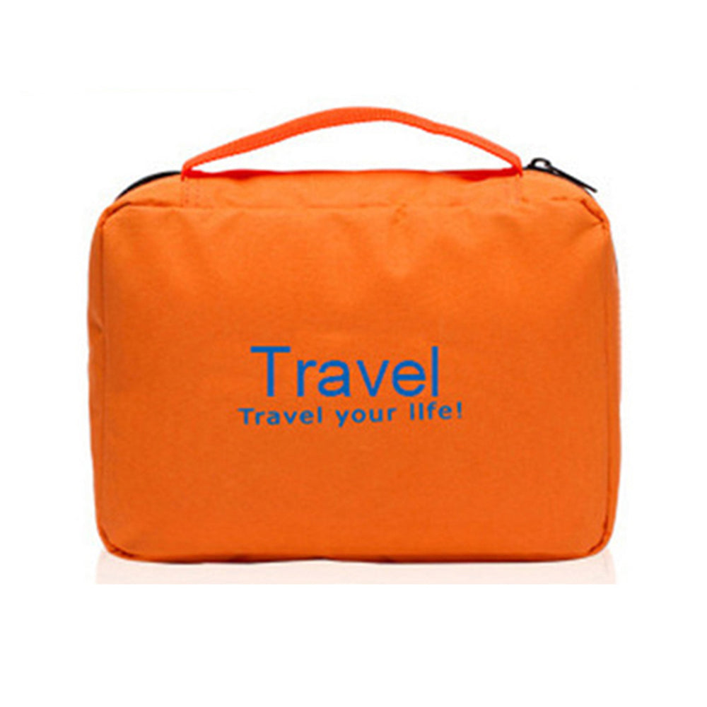 Hanging Travel Toiletry Bag Orange