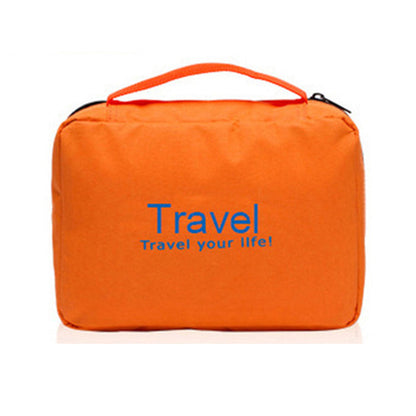 Hanging Travel Toiletry Bag Orange