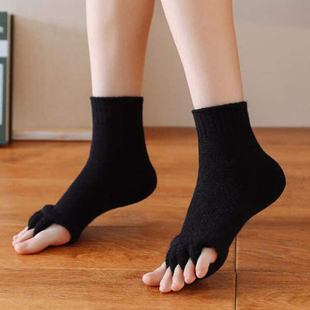 3 Pairs of Toe Separator Socks Women's Yoga Gym Socks Foot Socks