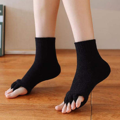3 Pairs of Toe Separator Socks Women's Yoga Gym Socks Foot Socks
