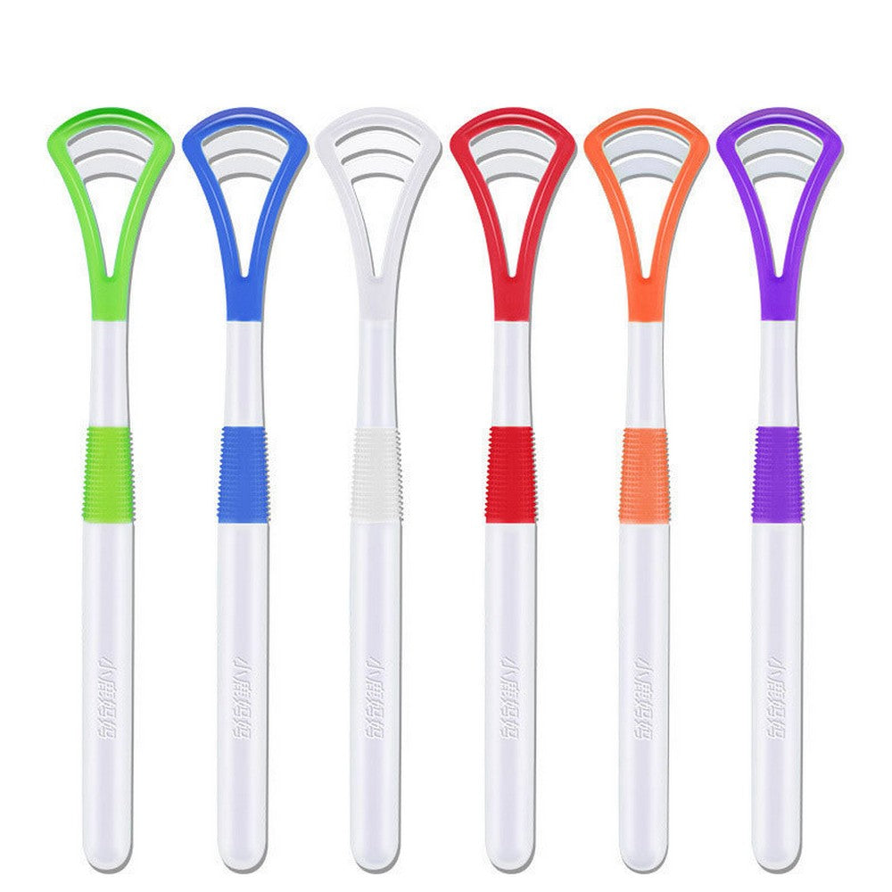 3 Pcs Easy to Use Silicone Tongue Cleaner Random Color