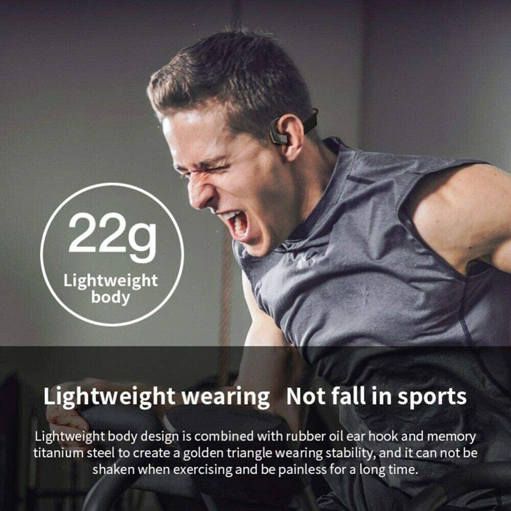 Bone Conducting Headphones K08 Bluetooth Wireless Headphones Wireless Earbuds Black