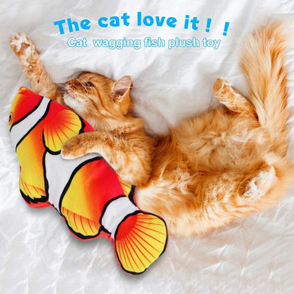USB Rechargeable Realistic Moving Fish Cat Toys