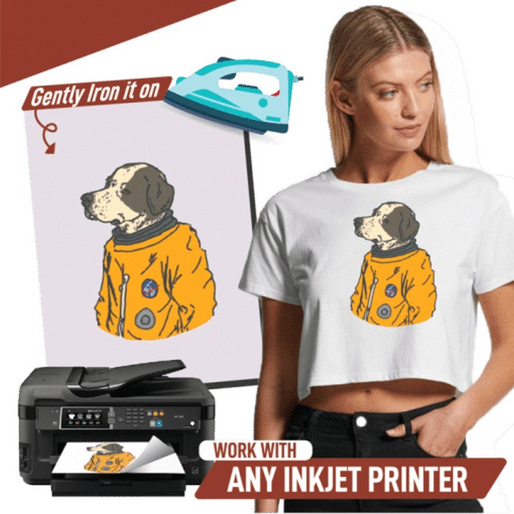 30 Sheets A4 DIY Heat Transfer Paper for T Shirt Printing