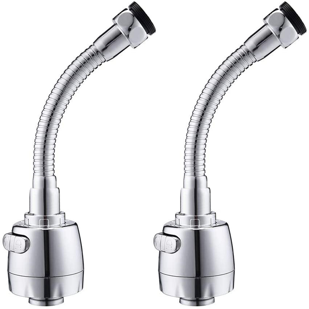 2 Mode Kitchen Sink 360 Flexible Extension Hose Faucet Sprayer Attachment Nozzle