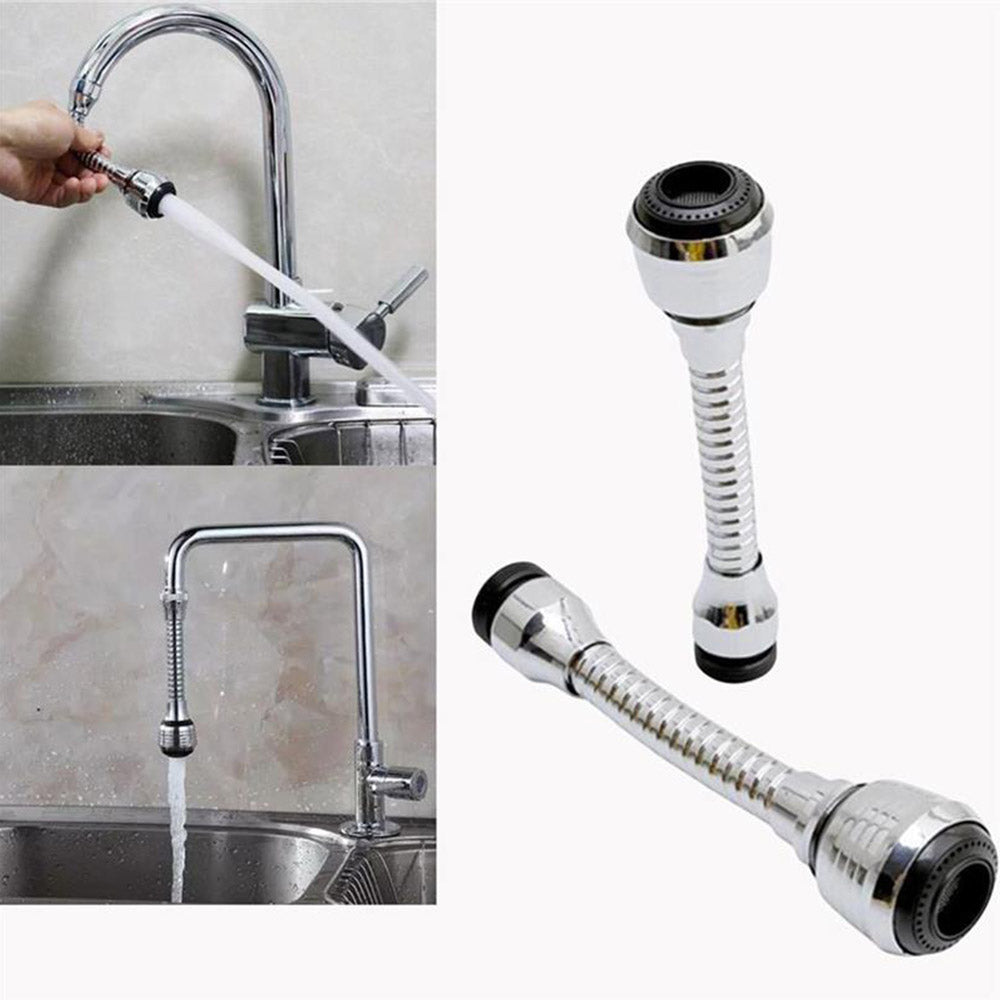 2pcs Faucet Extension Tubes Flexible Faucet Sprayer Faucet Nozzle for Kitchen Bathroom