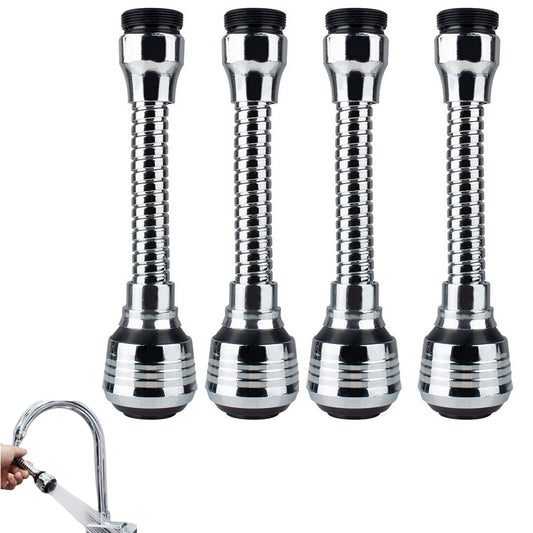 4pcs Faucet Extension Tubes Flexible Faucet Sprayer Faucet Nozzle for Kitchen Bathroom