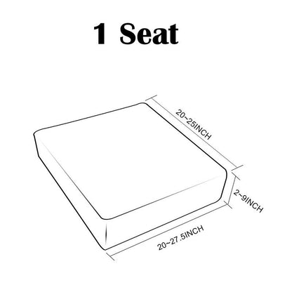Water Repellent Sofa Seat Cushion Cover Furniture Couch Seat Slipcover Elastic Protectors