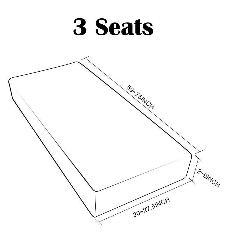 Water Repellent Sofa Seat Cushion Cover Furniture Couch Seat Slipcover Elastic Protectors