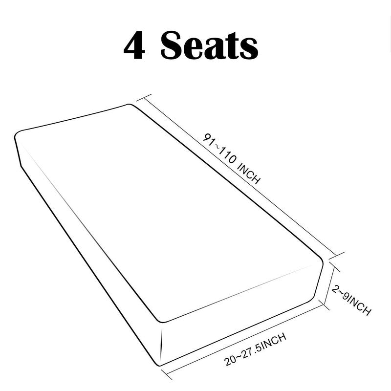 Water Repellent Sofa Seat Cushion Cover Furniture Couch Seat Slipcover Elastic Protectors