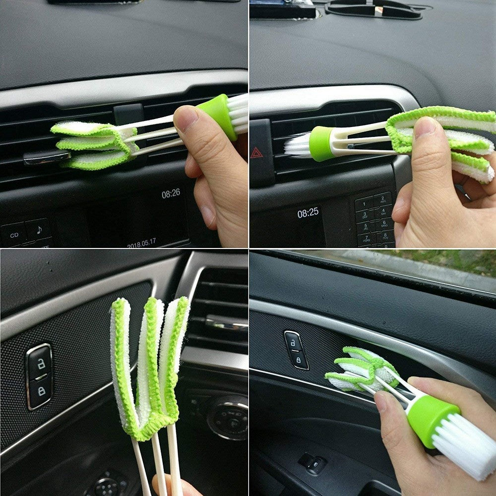 10PCS Auto Car Detailing Brush Set Automotive Air Conditioner Brush Wheels Cleaning Kit