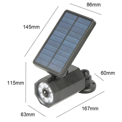 8LED Outdoor Solar Powered Wireless Security Light Motion Sensor Lamp Wall Spotlight