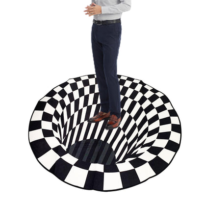 Optical Vortex Illusion Carpet Round Rug Style 2