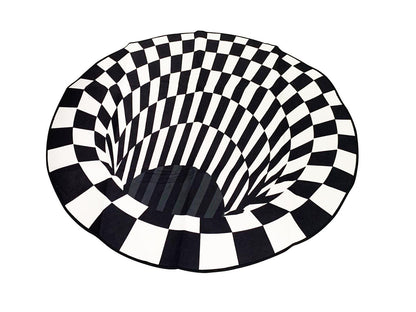 Optical Vortex Illusion Carpet Round Rug Style 2