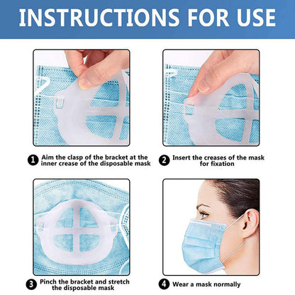 3D Face Masks Brackets with Extender Straps Face Mask Inner Holders