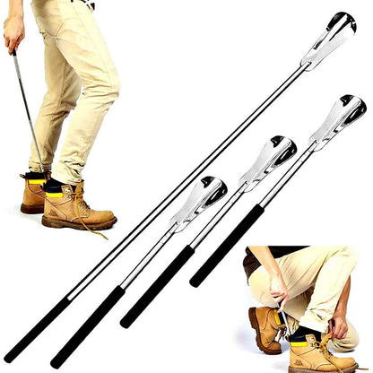 Extendable Shoe Lifter Stainless Steel Shoe Spoon for Elders Pregnant Woman