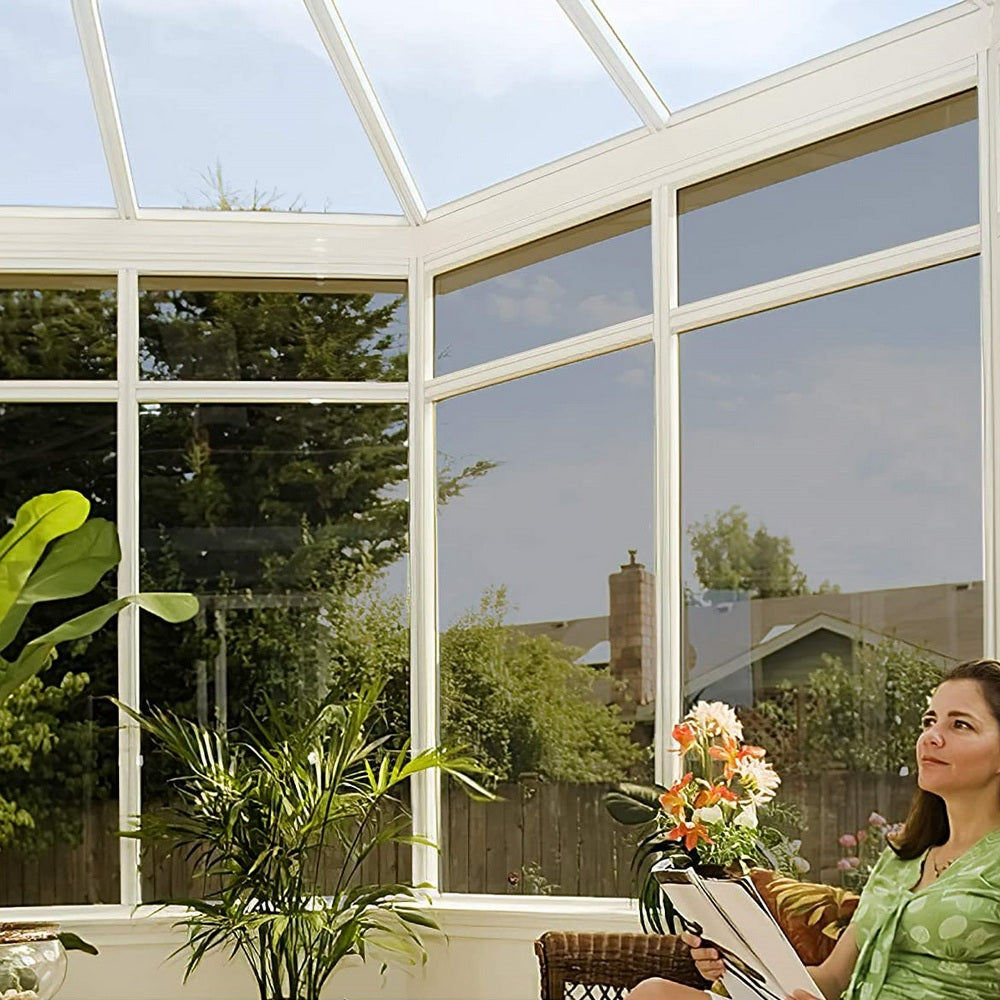 Wall Art 0.6x5M Silver Window Film Privacy One Way Window Tint for Home