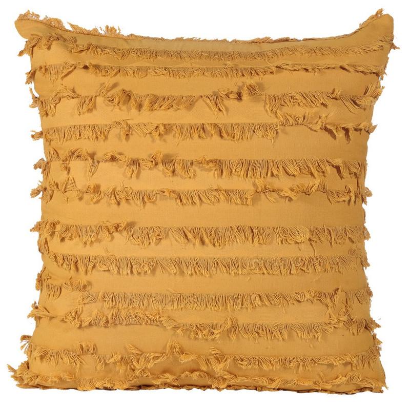 45 x 45CM Home Decorative Tassels Design Boho Throw Pillow Cases Cotton Linen Striped Cushion Covers for Sofa Couch Living Room Bedroom