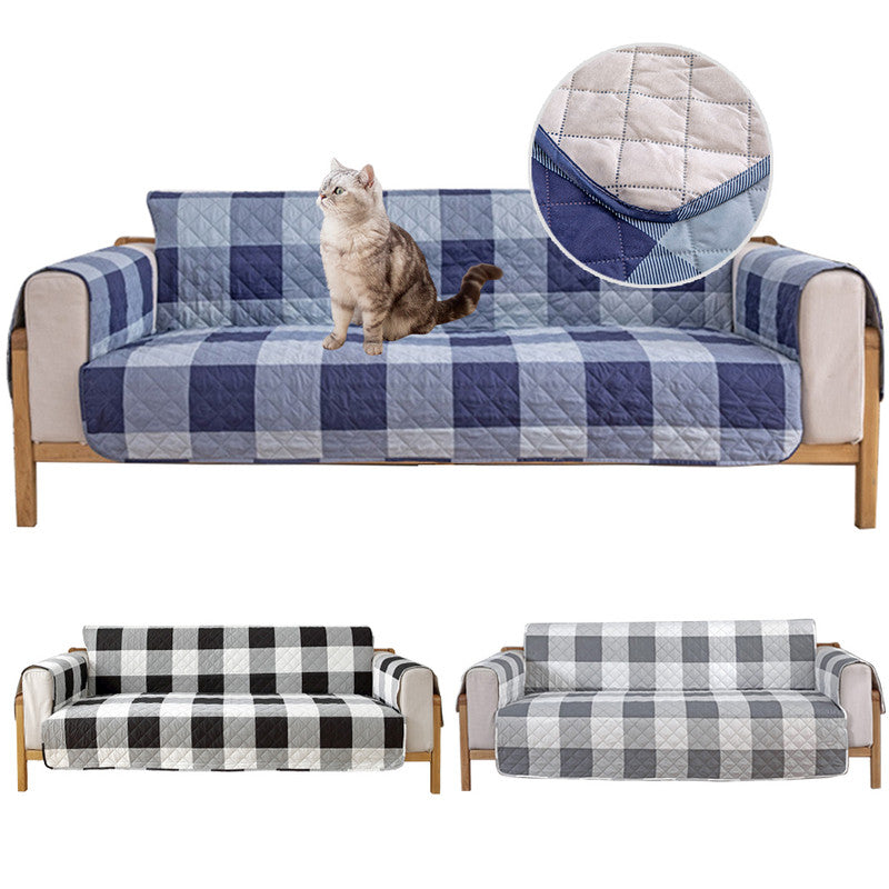 Classic Lattice Sofa Protectors Leather Couch Sofa Cover Furniture Slipcover Quilted Sofa Cover Living Room Home Decoration
