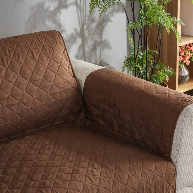Quilted Sofa Cover Sofa Protectors Leather Couch Sofa Cover Furniture Slipcover Living Room Home Decoration
