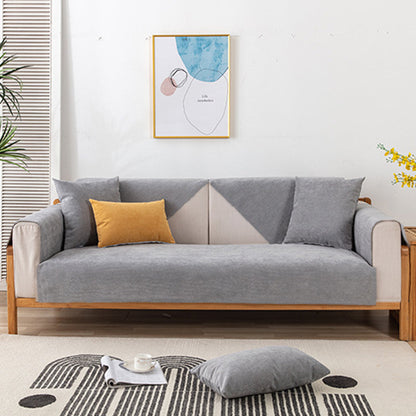 Grey 90x240cm Anti-Cat Scratch Water Resistant Sofa Towel Pet Couch Sofa Cover Home Decor