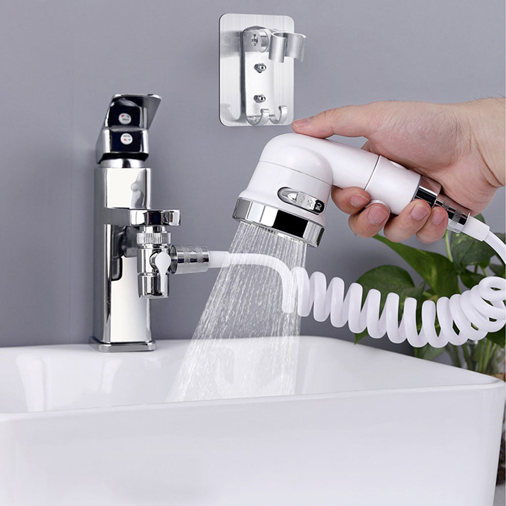 2 X 3 Modes Sink Faucet Sprayer Attachment Tub Faucet Shower Set for Pet Bathing