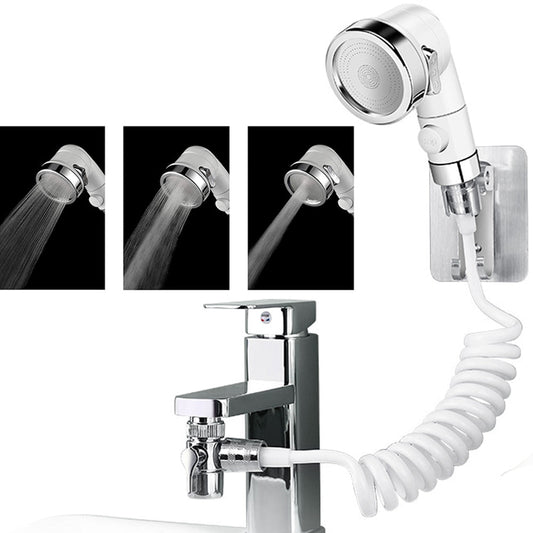 2 X 3 Modes Sink Faucet Sprayer Attachment Tub Faucet Shower Set for Pet Bathing
