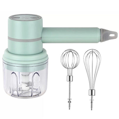 Food Blender Electric Garlic Chopper Egg Cream Beater Kitchen Tool