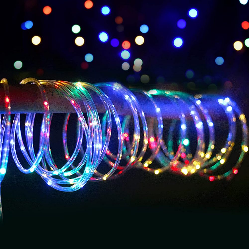Solar Power LED Solar Powered Rope Tube String Lights