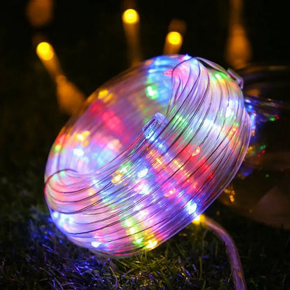 Solar Power LED Solar Powered Rope Tube String Lights