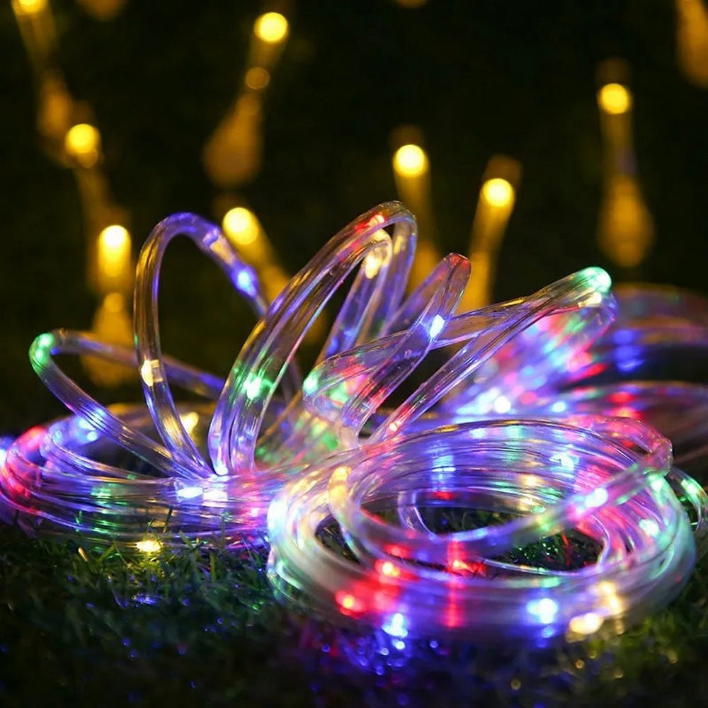 Solar Power LED Solar Powered Rope Tube String Lights
