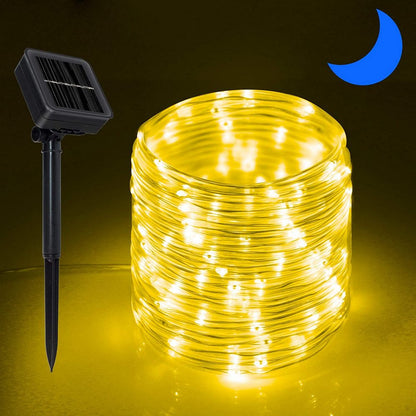 Solar Power LED Solar Powered Rope Tube String Lights