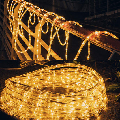 Solar Power LED Solar Powered Rope Tube String Lights