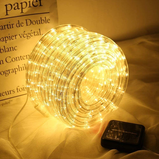 Solar Power LED Solar Powered Rope Tube String Lights